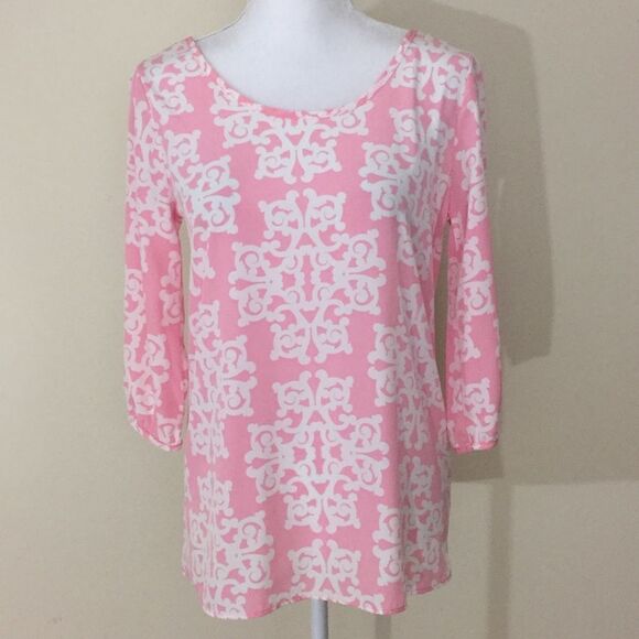 Francesca’s Pink Bow Top Small - Picture 2 of 8